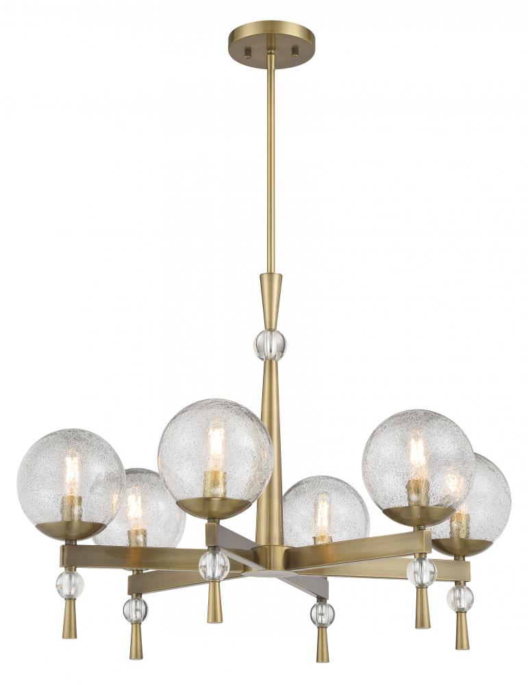POPULUXE - 6 LIGHT CHANDELIER