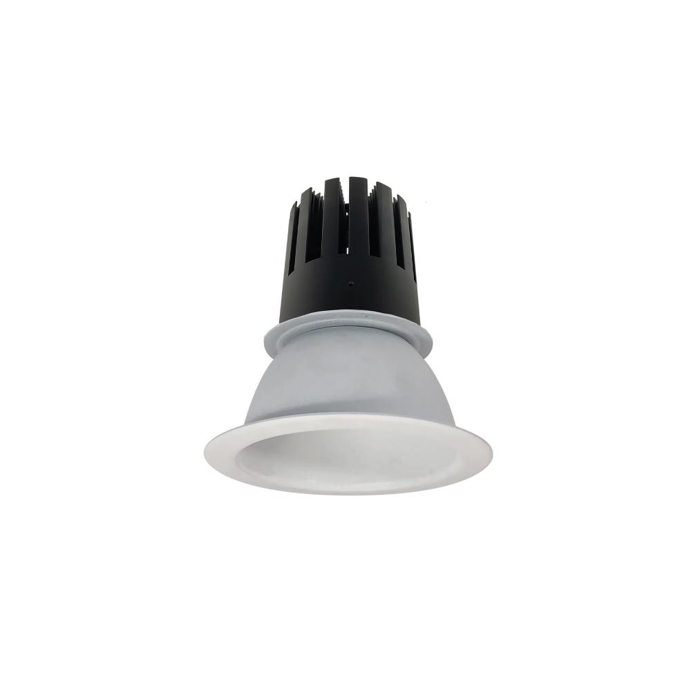 4" Sapphire III Round Open Reflector, 2500lm, 4000K, Narrow Flood Optic, Matte Powder White