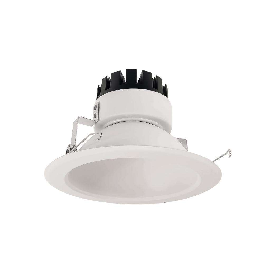 6" Marquise III Round Open Reflector, 900lm, 3500K, Flood Optic, White Reflector/White Flange