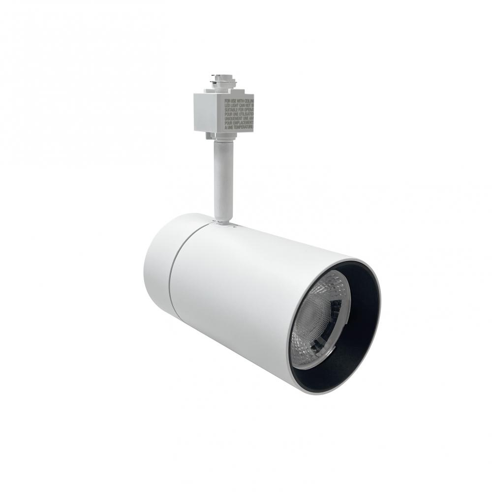 MAX XL LED Track Head, 3650lm / 38W, 4000K, Narrow Flood Optic, White, J-Style