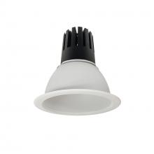 Nora NC3-61L627FMPW - 6" Sapphire III Round Open Reflector, 5500lm, 2700K, Flood Optic, Matte Powder White