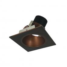 Nora NIO-4SD40XBZ/10 - 4" Iolite LED Square Adjustable Reflector with Round Aperture, 1000lm / 14W, 4000K, Bronze