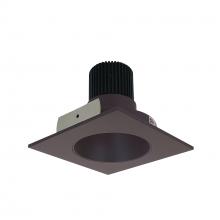 Nora NIO-4SNDC35XBZ/10 - 4" Iolite LED Square Reflector with Round Aperture, 1000lm / 14W, 3500K, Bronze Reflector /