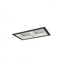 Nora NMIOT-12-B-FF-40X-10-MPW - Iolite MLS 2-Head Trim Kit, Black Flange, 4000K, 1000lm, MPW Fixed Downlt. Trims