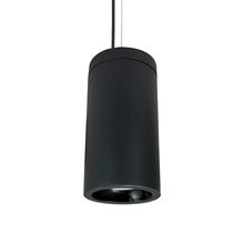 Nora NYLD2-6C10135BBB4AC - 6" Cobalt Cable Mount Cylinder, Black, 1000L, 3500K, Black/Black Reflector, 120V Triac/ELV/0-10V