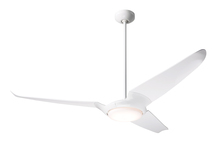 Modern Fan Co. IC3-GW-56-NK-570-WC - IC/Air (3 Blade ) Fan; Gloss White Finish; 56" Nickel Blades; 20W LED; Wall Control