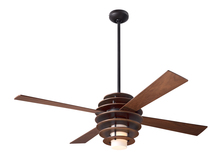 Modern Fan Co. SLA-MG-52-MG-LED-002 - Stella Fan; Mahogany/Dark Bronze Finish; 52" Mahogany Blades; 17W LED; Fan Speed and Light Contr