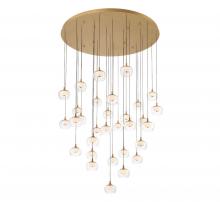 Lib & Co. US 10215-030 - Manarola, 31 Light LED Grand Chandelier, Painted Antique Brass