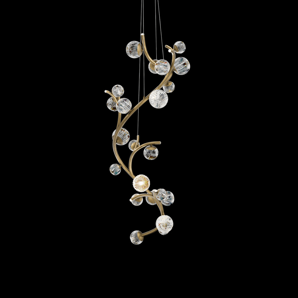 Audacity LED 3000K/3500K/4000K/5000K Indoor Hanging Lighting in Antique Pewter with Radiance® Cry