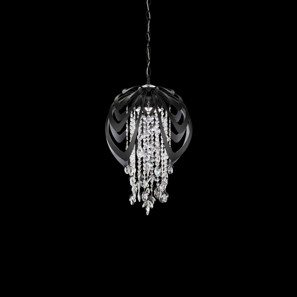 Starfall 15in 120V/270V LED Pendant in Heirloom Gold with Clear Radiance® Crystal