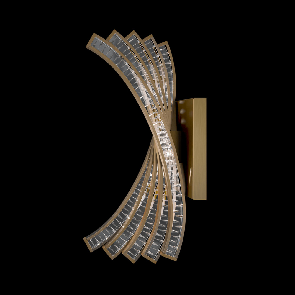 Mysterie LED 3000K/3500K/4000K/5000K Indoor Wall Lighting in Antique Pewter with Optic Crystal