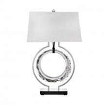 Schonbek Forever SJ3631-RRE702R - Serenity 30in 120V Table Lamp in Polished Chrome with Clear Radiance Crystal and Red Rope