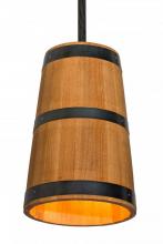 Meyda Green 188968 - 17" Wide Whiskey Barrel Pendant