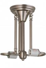 Meyda Green 99294 - 13"W Brushed Nickel 2 LT Semi-Flushmount Hardware