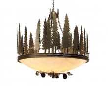 2nd Avenue Designs Green 120785 - 48" Wide Towering Pines Inverted Pendant