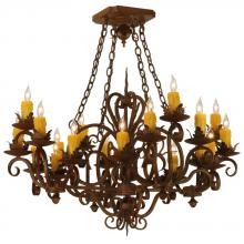 2nd Avenue Designs Green 130490 - 38" Square Kimberly 20 Light Chandelier