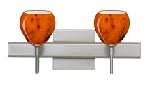 Besa Lighting 2SW-5605HB-SN-SQ - Besa Wall With SQ Canopy Tay Tay Satin Nickel Habanero 2x40W G9