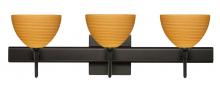Besa Lighting 3SW-4679OK-LED-BR-SQ - Besa Wall With SQ Canopy Brella Bronze Oak 3x5W LED