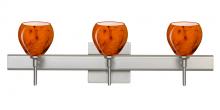 Besa Lighting 3SW-5605HB-SN-SQ - Besa Wall With SQ Canopy Tay Tay Satin Nickel Habanero 3x40W G9