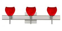 Besa Lighting 3SW-5605MA-SN-SQ - Besa Wall With SQ Canopy Tay Tay Satin Nickel Magma 3x40W G9