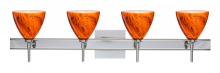 Besa Lighting 4SW-1779HB-CR-SQ - Besa Wall With SQ Canopy Mia Chrome Habanero 4x40W G9