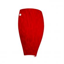 Besa Lighting 7043RC-WH - Besa, Chelsea Wall Sconce, Red Cloud, White Cap Finish, 1x75W E26 Base