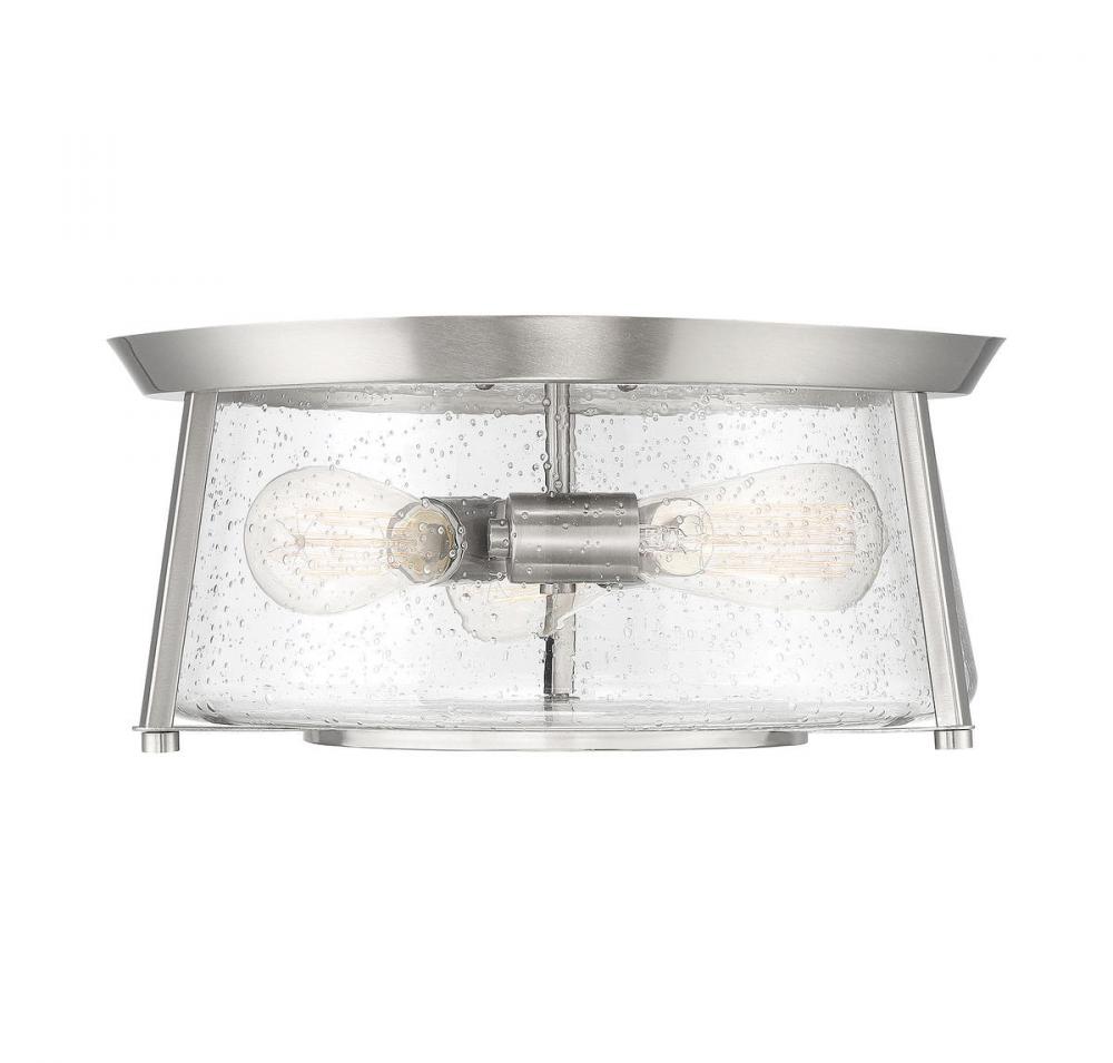 Dash 3-Light Ceiling Light in Satin Nickel