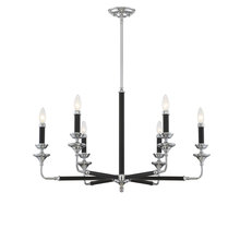 Savoy House 1-9850-6-67 - Davidson 6-Light Chandelier in Black & Chrome