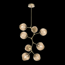 Hammerton CHB0086-VB-GB-GB-001-L3 - Luna 8pc Vine-Gilded Brass-Geo Inner