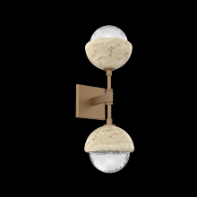 Hammerton IDB0093-02-NB-C-L1-TR - Cabochon Double Sconce