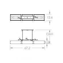 Hammerton PLB0032-0D-GB-BG-001-L3 - Ironwood Linear - 67-Inch (LED)