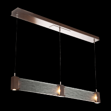 Hammerton PLB0042-47-CS-BG-CA1-L3 - Parallel Linear Suspension-Classic Silver-Granite Glass