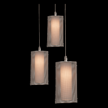 Hammerton CHB0019-03-GP-F-C01-L1 - Uptown Mesh Round 3pc Multi-Pendant