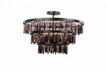 Kalco 506553BS - Unie 24 Inch Convertible Pendant - Semi Flush Mount