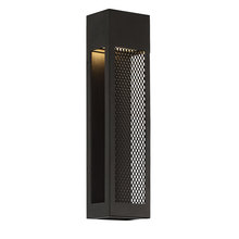 WAC US WS-W39818-BK - Grate LED Outdoor Wall Sconce
