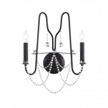Schonbek 1870 AR1002N-23O - Esmery 2 Light 120V Wall Sconce in Etruscan Gold with Optic Crystal