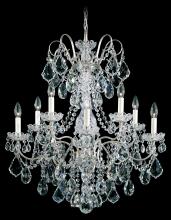Schonbek 1870 3657-48R - New Orleans 10 Light 120V Chandelier in Antique Silver with Radiance Crystal