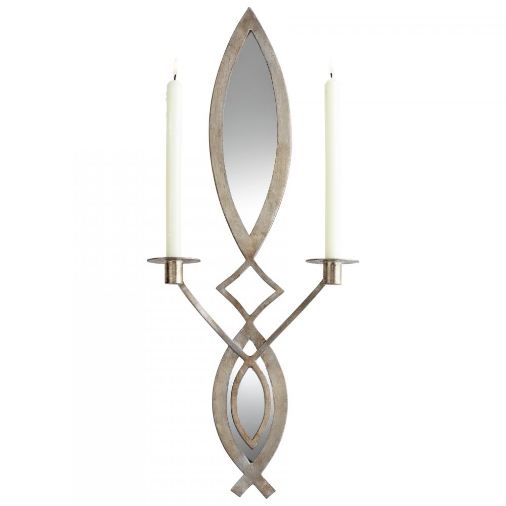 Exclamation Wall Candle Holder Mystic Silver