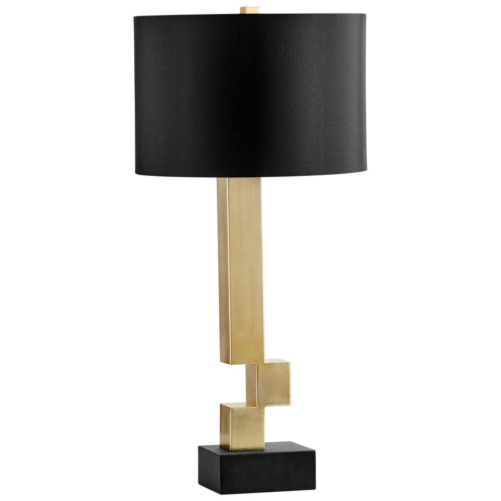 Rendezvous Table Lamp Black And Frosted