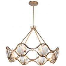 Crystorama QUI-7628-DT - Quincy 8 Light Distressed Twilight Chandelier