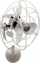 Matthews Fan Company MP-BN-MTL - Michelle Parede vintage style wall fan in brushed nickel finish.
