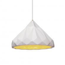 Justice Design Group CER-6450-MTGD-ABRS-WTCD - Geometric 1-Light Pendant