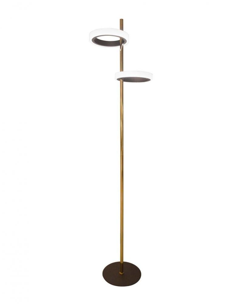 Aerial Floor Lamp, Weathered Brass