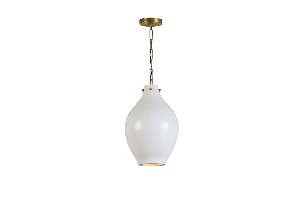 1 Light Pendant in Patinaed Brass