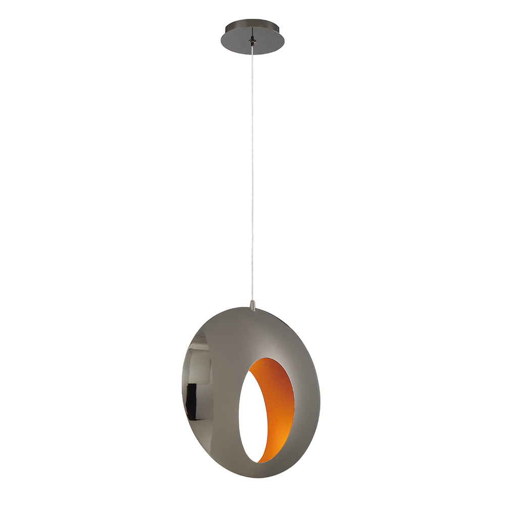 ARLINGTON,1LT LED PEND,BLK/CHR