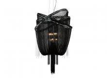 Avenue Lighting HF1610-BLK - Wilshire Blvd. Collection Black Steel Chain Foyear Hanging Fixture