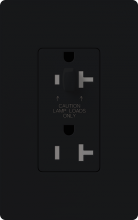 Lutron Electronics CAR-20-HDTR-BL - CLARO 20 A TMPR RESIST HALF DIM RECPT BL