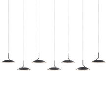 Koncept Inc RYP-L7-SW-MTB - Royyo Pendant (linear with 7 pendants), Matte Black, Matte Black Canopy