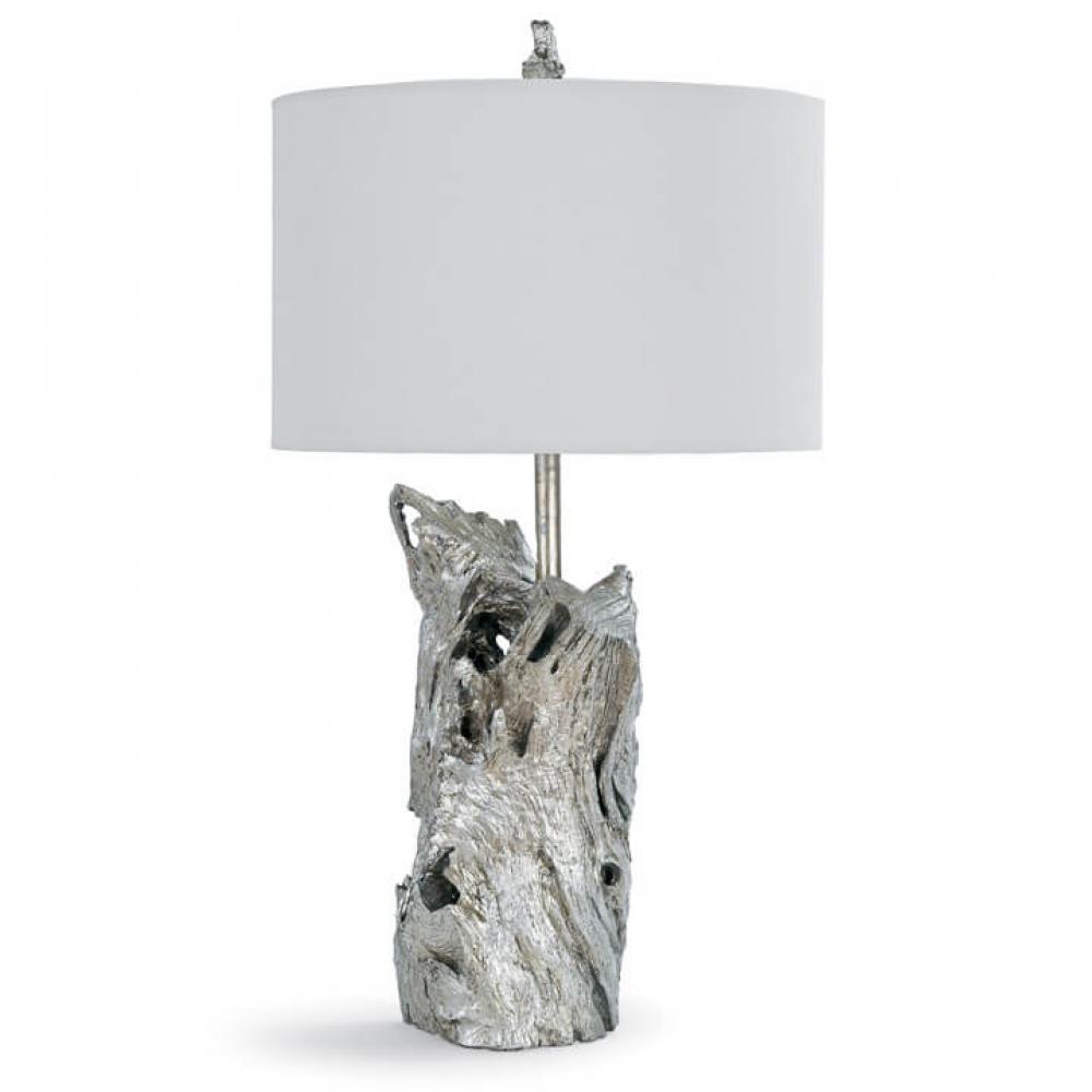 Driftwood Table Lamp (Amber Silver Leaf)