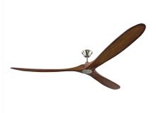 Visual Comfort & Co. Fan Collection 3MAVR88BSKOA - 88" Maverick Super Max - Brushed Steel with Koa Blades 